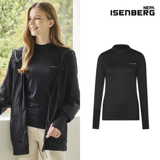 이월 [이젠벅] 웨어러블 기모 여성 베이스레이어 1종 BK