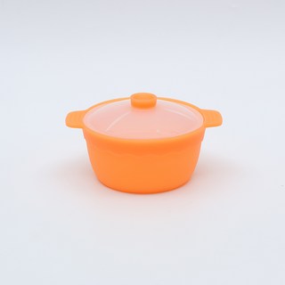 실리콘 미니 소형 전자레인지용 계란 고구마 감자 이유식 멀티 찜기, 주황, 1개