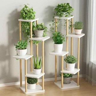 콜콜러브 꽃 보관대 거실 화분 정리대 인테리어 거치대 선반 화분 다용도 정리대 선반, 5단, 따뜻한 흰색