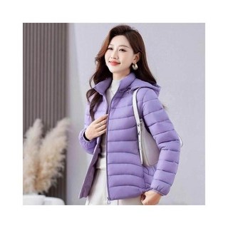 連帽白鴨絨輕量防寒外套 - 冬季防風防水保暖大衣