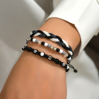 코코린느 3set 보헤미안 모던 비즈 레이어드 팔찌 3p