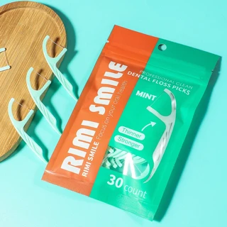 30/100 초미세 큰 입 민트 치실 스틱 - 가정과 여행에 꼭 필요한 사이 청소 도구, 01 30pcs