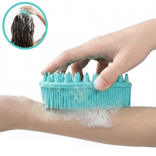 플로우샵 샴푸&샤워 올인원 실리콘 브러쉬, 1개, 1개입, 그린