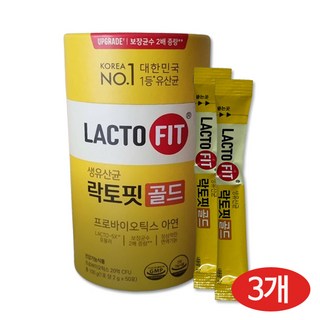 종근당건강 락토핏생유산균 골드50 150포, 100g, 3개
