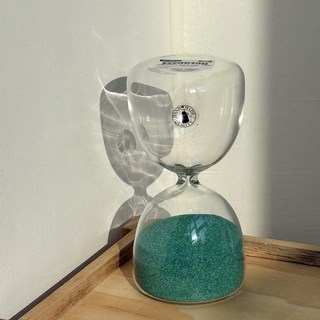 이케아 정품 컬러 모래시계 10분 에프테르텡카 장식용 인테리어 데스크테리어 책상꾸미기 유리 샌드 8분, 그린