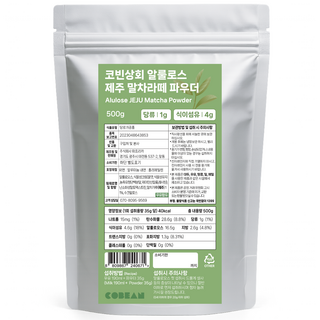 코빈 제로 알룰로스슈가 말차라떼 저당, 500g, 1개입, 1개