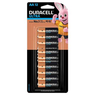 듀라셀 울트라 AA 알카라인건전지 12개, 1개