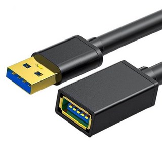 USB3.0 延長線 鍍金接頭 USB 公對母 傳輸線 0.5米 1米 1.5米 2米 3米 5米, 單色, 1個, 50cm