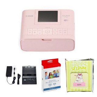 캐논 포토 프린터 SELPHY CP1300 / 보호필름 증정 / BIG, 핑크