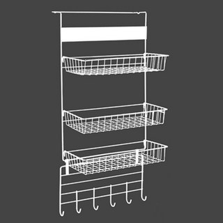 3단 계단식 화장품 주방 진열장 수납함 다용도 정리대 화이트, 1개