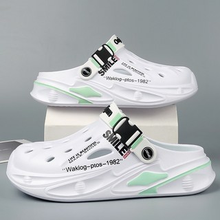 男士防滑包頭拖鞋，厚底增高，耐磨運動涼鞋