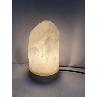 迷你小鹽燈 usb系列鹽燈 玫瑰鹽燈 白鹽燈 聚寶盆鹽燈 小夜燈 精油燈 買就送燈座、燈泡, usb白玉自然型