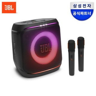 삼성공식파트너 JBL PARTYBOX ENCORE2 블루투스 스피커 AI 사운드부스트 마이크2개 버스킹 기타연결 다이나믹라이트쇼 최대15시간 Aura Cast 다중연결 IPX4, JBLPBENCORE22MICAS