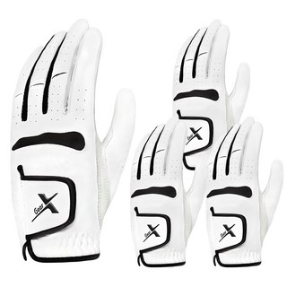 기어엑스 GPA53 뉴 골프장갑 흰색 남성용 왼손 4p, 화이트, 4개