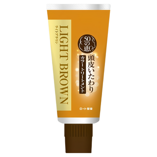 樂敦 50惠 頭皮養護染髮護髮膏 淺棕色 每週一次輕鬆上色, 1個