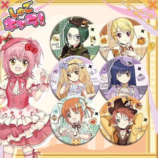 新款禮物 鴻逸守護甜心雙閃徽章 銀蔥素麵點點直徑mmmm馬口鐵吧唧, 4.邊裏唯世,58mm銀蔥雙閃, 1個