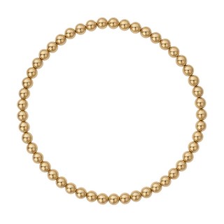 에바주얼리 14k 로즈골드 Gold Filled Plating 골드 통통 레이어드 금 볼 팔찌