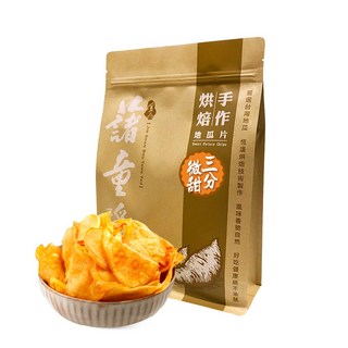 金山藷童瑤 手作地瓜片系列 手作烘焙地瓜片-三分微甜, 200g, 1包