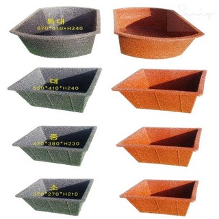 라프샵 횟집필수템 사각다라 대, 적색 550x410