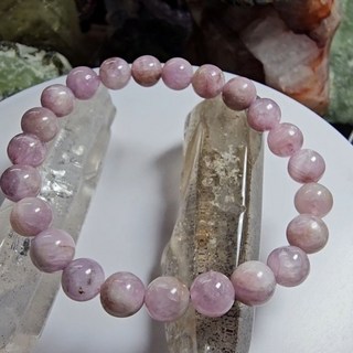 靈石有約 紫鋰輝手鍊 8mm珠徑 手圍15.5