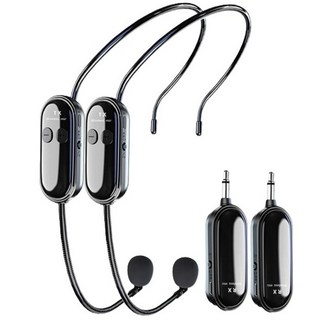 DXN 頭戴無線麥克風 W06 兩組G03 30小時款, 兩組G03超長續航30小時款無線麥克風