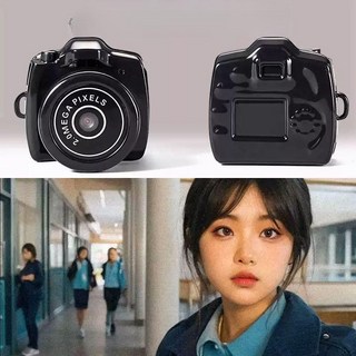 미니 학생용 카메라 디지털 입문 학생카메라 휴대용 빈티지 빈티지디카, 디럭스형 카메라+목걸이+8G, 기본 색상