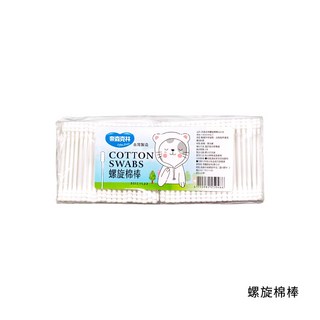 奈森克林 螺旋棉花棒 粗軸棉花棒 棉花棒, 1個, 螺旋