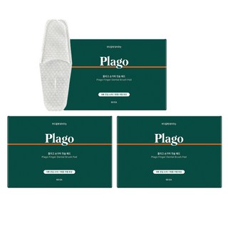 플라고 반려동물 손가락 칫솔 패드 60p, 3개