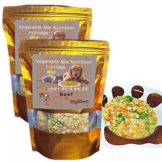 수제명가 DYI 화식 앤 죽 5매입, 소고기2개, 30g