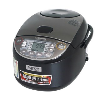 象印 10人份日本製黑厚釡微電腦電子鍋, 黑色, NL-GAF18