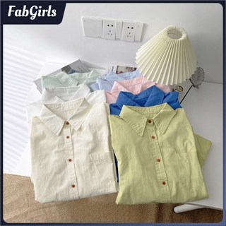 台灣發貨 多色寬鬆襯衫外套女上衣薄款夏季天防曬開衫外搭長袖休閒襯衣5493