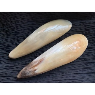 畫意坊 天然非洲牛角刮痧板/點穴棒/撥經棒 一對販售 刮痧棒 撥筋棒 舒緩痠痛 穴道按摩, 1個