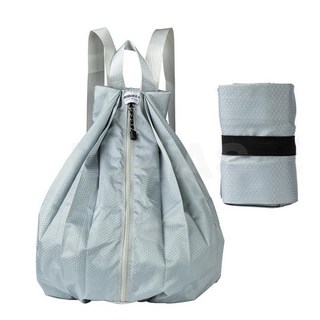 戶外便攜防水輕量化運動旅行包摺疊包ins雙肩背包女高中生適用, 灰色♢★