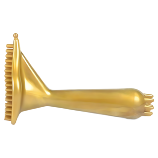 磁石經絡刷 三角按摩刷 全身通用美體刷 手持點穴按摩刷【JJ0790】, 金色, 1個