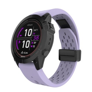 별다섯 가민 퀵핏 스트랩 26mm 인스팅트 3 50mm 2X / 택틱스 8 51mm 7 / 피닉스 8 51mm 7X 6X 5X / 디센트 MK 3 51mm 1 2, 메쉬 스포츠 실리콘 퍼플