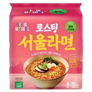Pulmuone 圃美多 首爾拉麵 97g, 4包
