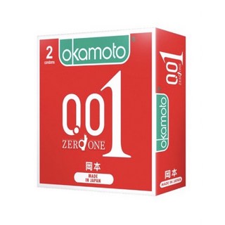 岡本001 岡本0.01 日本首創最薄保險套，隱密出貨，超薄貼身，安全舒適, 岡本001一盒（2入）, 1個