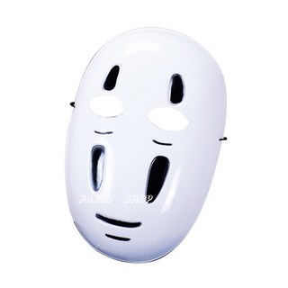 萬聖節舞會道具 宮崎駿神隱少女系列 無臉男面具 派對變裝角色扮演, 1個, (不含運)未滿佰元不出貨