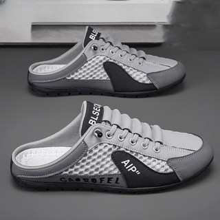 남성 여름 하프슬리퍼 슬립온 스니커즈 운동화 통기성신발