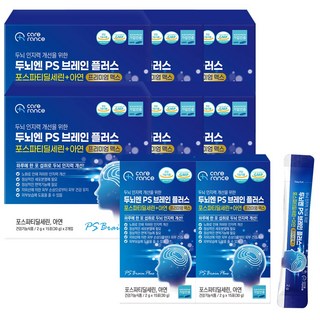 케어란스 두뇌엔 ps 브레인 플러스 포스파티딜세린+아연 프리미엄 맥스, 6개, 30회분