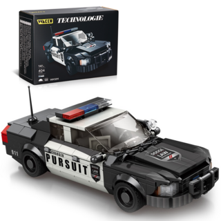 Wakku 시티 닷지경찰차 블럭 폴리스 자동차 레고호환블럭 Pcs404, 1개