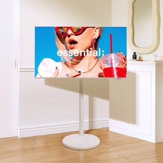 3세대 삼탠바이미 티비거치대 삼성 M5 M7 M8 호환 32인치 43인치 이동식TV거치대, 블랙