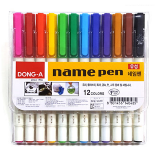 동아연필] 네임펜12색, 6개, 12개입
