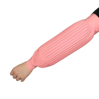 [아띠꼴로] 라텍스 팔토시 작업용 위생 방수 토시 시보리 토시, 코랄핑크, 1개, Free size