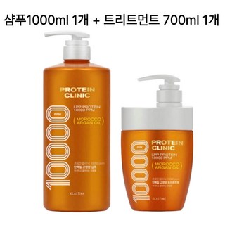 엘라스틴 프로틴 고영양 단백질 샴푸 1L 1개 + 트리트먼트 700ml, 1세트