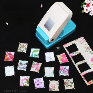 우표펀치 우표펀칭기 데콥 우편 스탬프 펀처 소형 종이 신작 L-스탬프(2.6x2.1 cm)