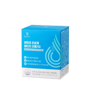 뷰트리 초임계 RTG 알티지 오메가3 정품, 1박스, 90정