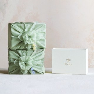 포이티 플라워티북 꽃차 7종 선물세트+쇼핑백 국산, 1개, [꽃 보자기포장] 플라워티북 7종선물세트+쇼핑백