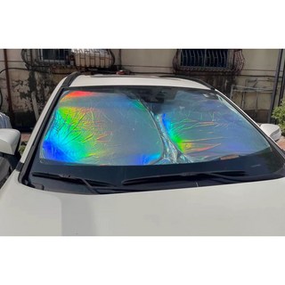 Mazda 雷射遮陽板 前擋遮陽 高反射 不透光 可折疊收納, 1個, 通用款－145*80 CM
