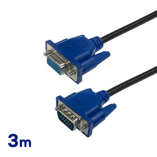 CX 纖細型高解析度顯示器延長線 15 Pin VGA頭 公 母 D SUB, 1個, 3米
